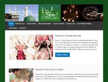 Tablet Screenshot of islamicspells.com